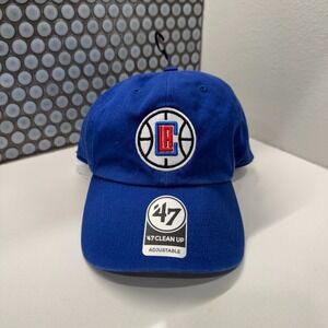 Los Angeles Clippers '47 Brand Clean Up‎ Royal Blue Adjustable Hat Adult OSFA